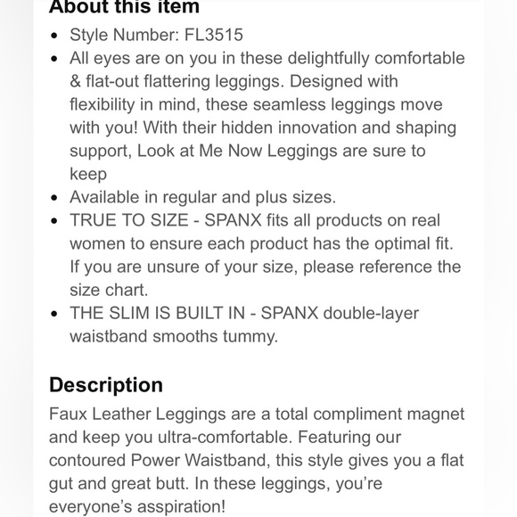 SPANX Look At Me Now Seamless Leggings - Picture 4 of 6